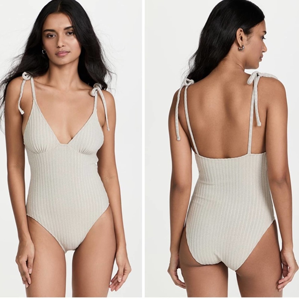 Solid & Striped The Olympia Solid Rib Silver One-… - image 1